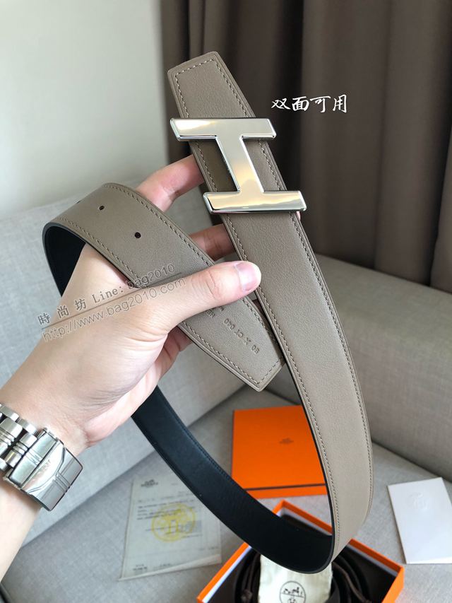 Hermes皮帶 官網同步 38MM 進口原版皮 愛馬仕雙面腰帶  xfp2071